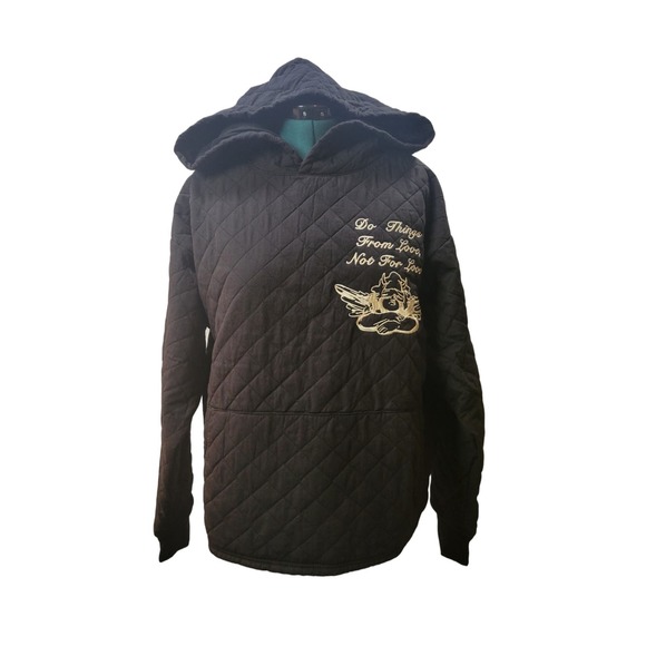 Boys Lie For Love Quilt‎ Oversize Hoodie O/S - Picture 1 of 8